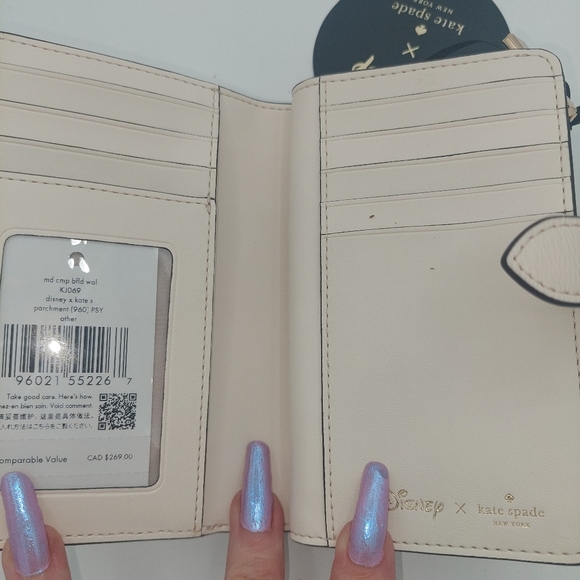 Kate Spade X Disney Muppets med saffiano bifold wallet - Picture 4 of 6